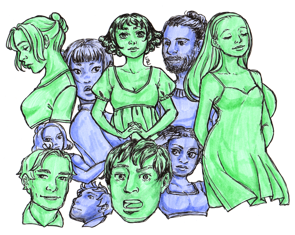 Sketches with a touch of color by Soph's Sketchpad