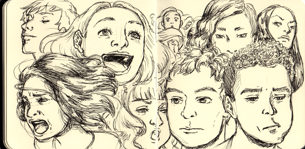 Mini Sketchbook Color Scan