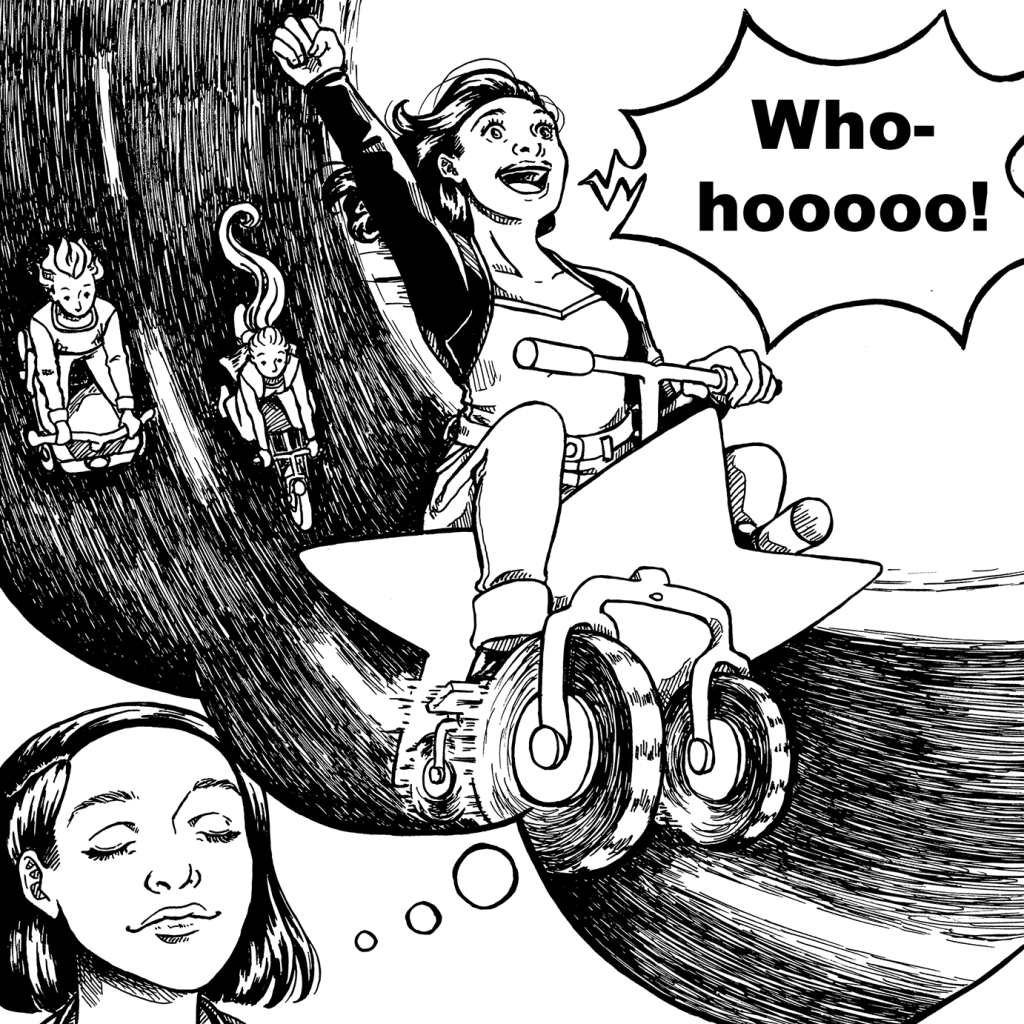 Comic Illustration Handgrip Strength and Hypnotic Suggestion Pic 1