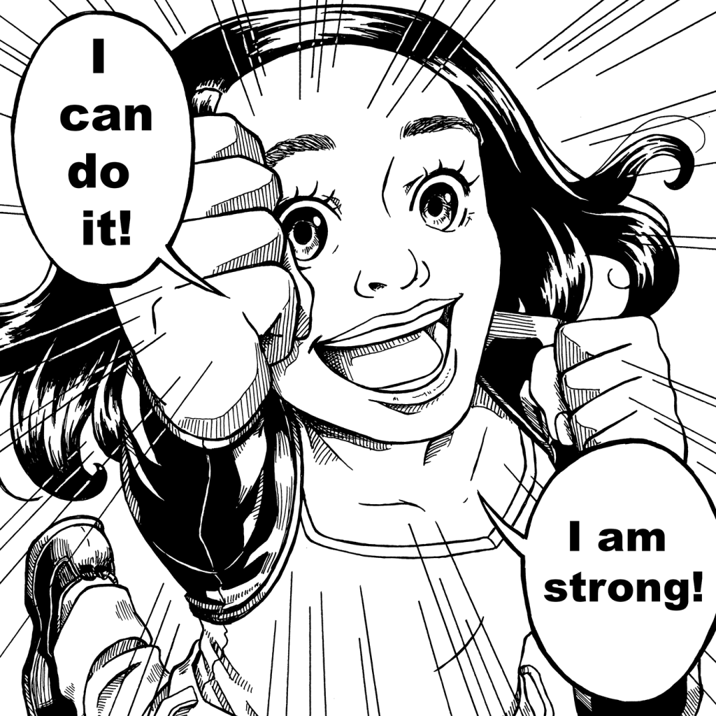 Comic Illustration Handgrip Strength and Hypnotic Suggestion Pic 2