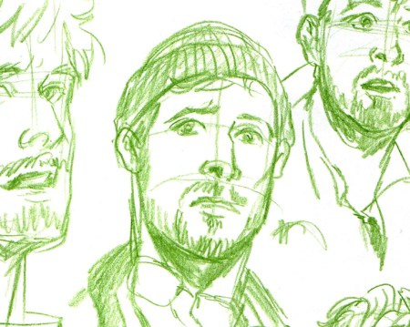 Thumbnail for study sketches of Dr. Ryland Grace